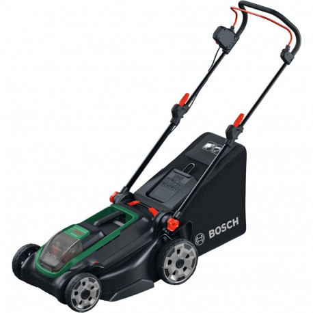 Bosch Powertools cordless lawnmower Rotak18V2-43, 36 volts (2x18V) (green/black, 2x Li-ion battery 4