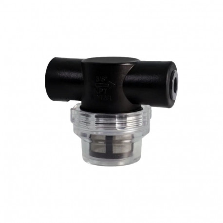 Alphacool ES Inline particle filter 2x G1/4" IT (black/transparent)