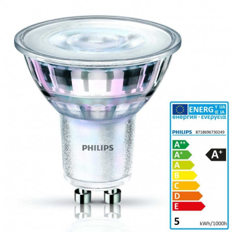Philips CorePro LEDspot 5W GU10 - 36° 840 4000K dimmable natural light