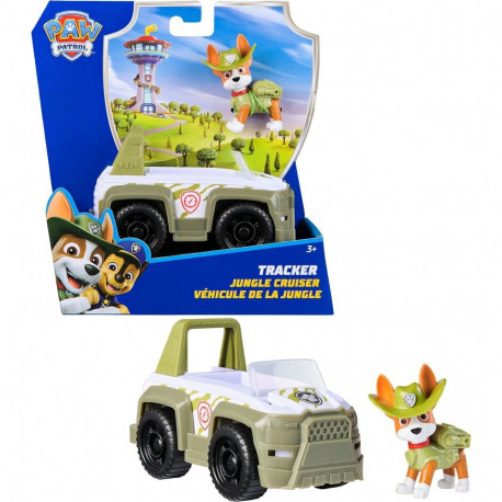 Spinmaster Paw Patrol - Jungle Jeep with Tracker toy figure