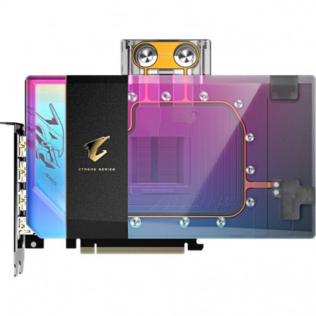 GIGABYTE GeForce RTX 5090 AORUS XTREME WATERFORCE WB 32G, graphics card DLSS 4, 3x DisplayPort, 1x H