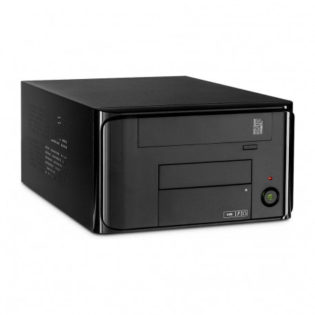 Inter-Tech Mini ITX MI-008 2X USB3.0, 138x220x340mm, must