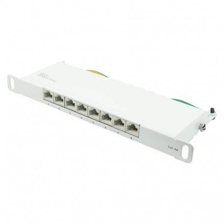 "Good Connections Patchpanel 10""Cat. 6A 8-P 0,5HE reinweiß"