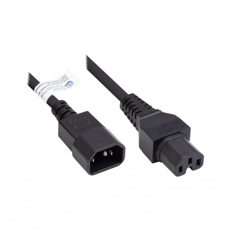 "Good Connections Kaltgeräte-Warmgeräte C14 an C15 schw. 3m"