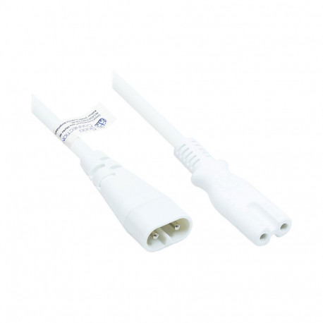 "Good Connections Euro-Verlängerung C8-St/C7-Bu weiß 2m"