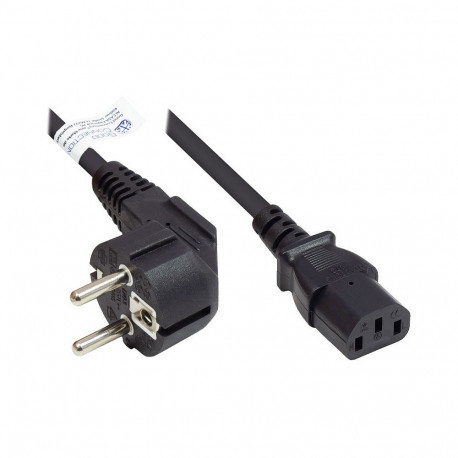 "Good Connections Schutzkontakt-Stecker gew.- C13 schw. 2,5m"