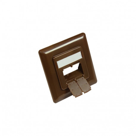 "Good Connections Zentralstück 50x50mm+Rahmen 80x80mm braun"