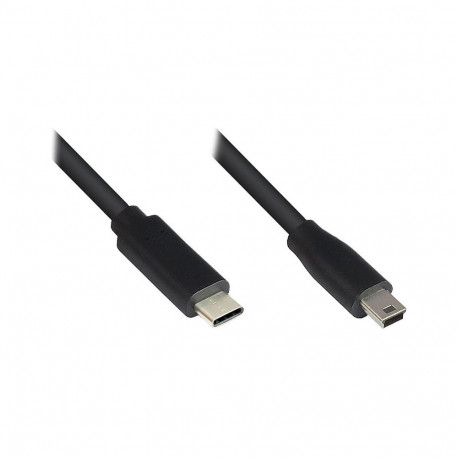 "Good Connections USB2.0 Kabel C-Mini B5pol. schw. 0,3m"