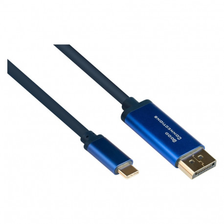"Good Connections Adapterka SmaFLEX USB-C to DP1.2 blue 1.5m"