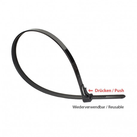 "Good Connections Wiederverwendb. Kabelbinder 450mmx7,4mm"