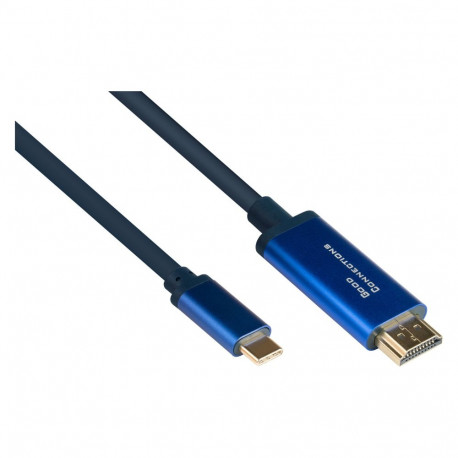 "Good Connections Adapterkab SmartFLEX USB-C an HDMI blau 2m"