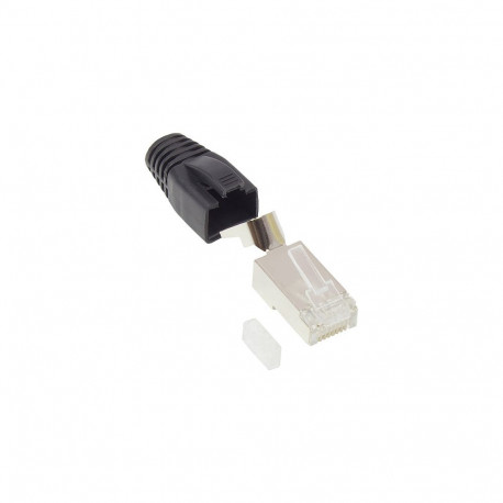 "Good Connections RJ45 Netzwerkstecker ges. Cat.6A schw. 50x"