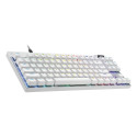 Logitech klaviatuur PRO X TKL RAPID (DE), valge