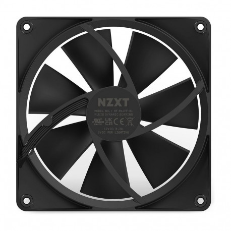 "140mm NZXT F-Serie F140 RGB Lüfter Black RF-R14SF-B1"