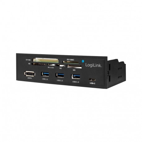 LogiLink mälukaardilugeja 5.25" multifunktsionaalne esipaneel USB 3.0