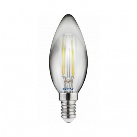 Gtv LED pirn E14, LD-C35FP4-18, 4 W, 200 lm, 1800 K, AC 220-240 V, 360°, FILAMENT hall