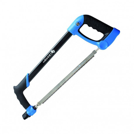 Hogert HT3S277 bow saw, 300mm, steel, 3 blades, ergonomic handle, 45°/90°