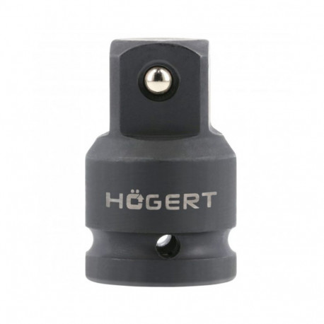 Hogert HT4R325 löökadapter, 1" x 3/4", kroom-molübdeenteras, sepistatud, DIN 3121