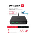 Swissten Desktop GaN Charger 2x USB-C /  2x USB / 65W