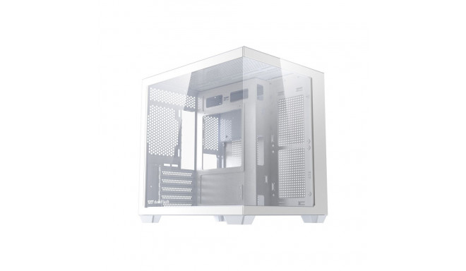 Computer Case - darkFlash B275 M-ATX ITX Tempered Glass White