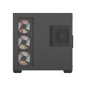 Computer Case - darkFlash C280 Midi Tower, 7 Fans, Tempered Glass, Black