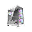 Computer Case - darkFlash DS900 ATX, 7 ARGB Fans, White