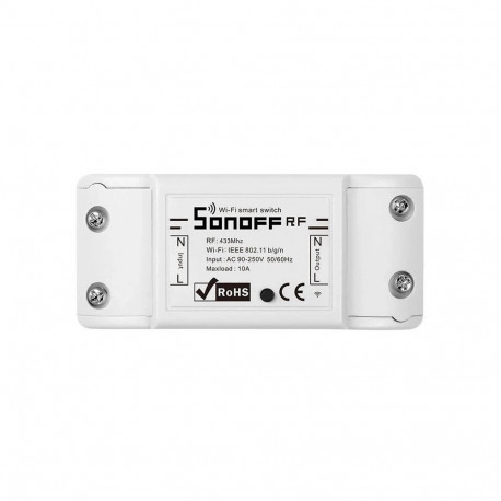 Smart Switch - SONOFF Wi-Fi Smart Switch AC 100-240V 10A RF 433MHz