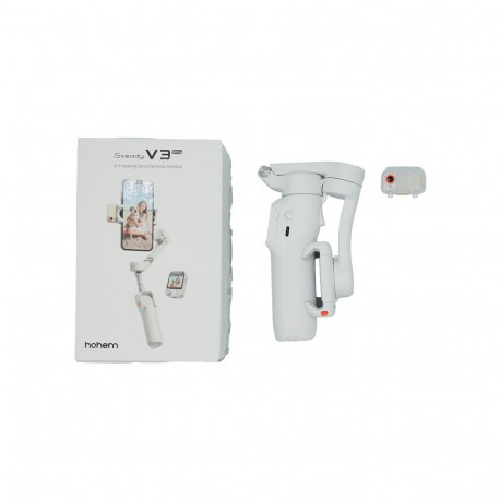Gimbal Stabilizer - Hohem iSteady V3 3-Axis Smartphone Gimbal AI Tracking White