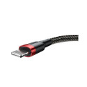 USB Cable - Baseus 1.5a 2m Black/red