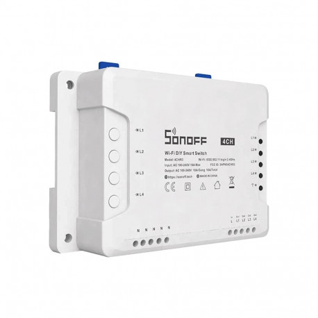 Smart Switch - SONOFF 4-Channel Wi-Fi Switch 40A Voice Control