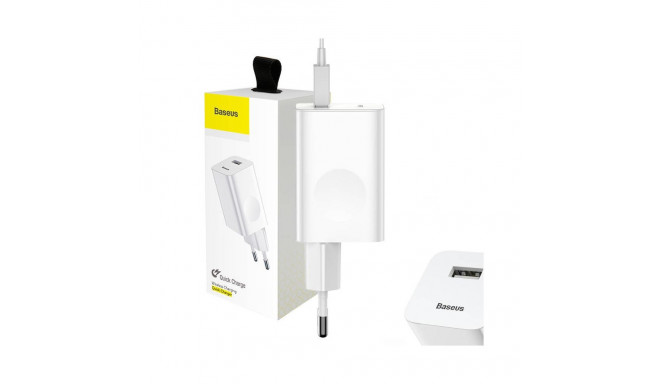 Charger - Baseus Quick Charger 24W USB 3.0 White