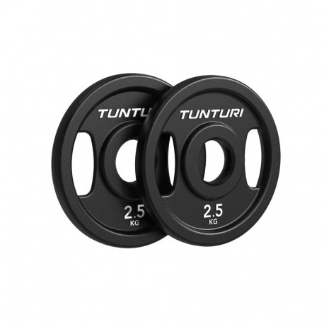Raskuskettad TUNTURI Platinum Cast Iron Plate, 50mm, 2 x 2,5 kg