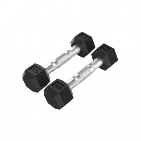Hantlid TUNTURI Platinum Hex Rubber Dumbbell, 2x 1kg