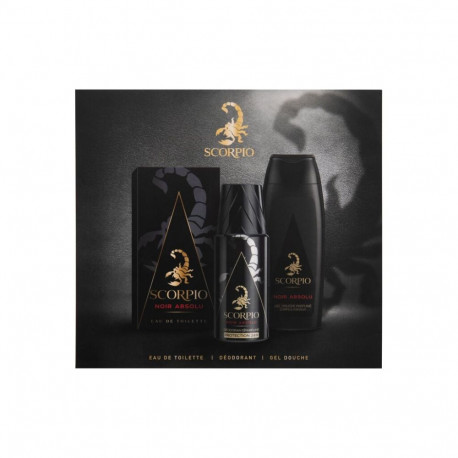Scorpio Noir Absolu Eau de Toilette (75ml) (Edt 75 ml + Shower Gel 250 ml + Deodorant 150 ml)