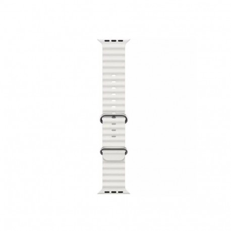iWear S1 Grooved Soft Silicone 20mm strap for Apple Watch 49mm / 45mm / 44mm / 42mm White