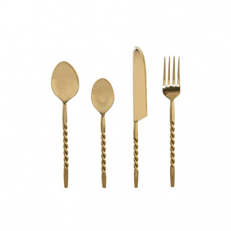Cutlery Home ESPRIT Golden Stainless steel 4,5 X 2 X 21 CM 16 Pieces