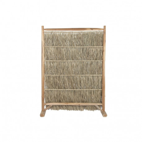 Folding screen Home ESPRIT Natural Teak Fibre 130 X 30 X 180 CM
