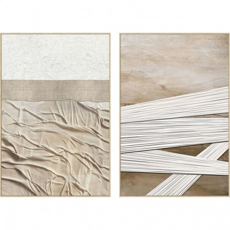 Kangas Home ESPRIT Valge Beež Kaasaegne Linna (2 Ühikut)