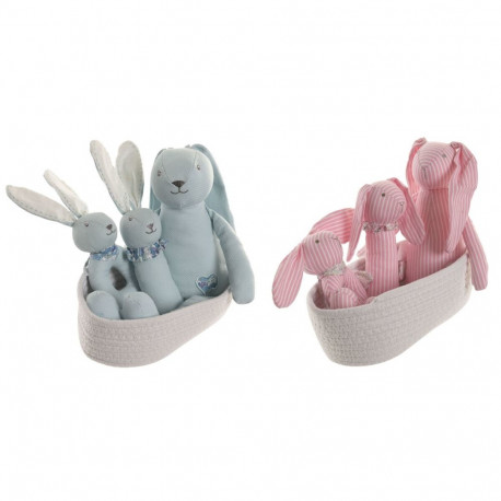 Pehme mänguasi Home ESPRIT Sinine Roosa Polüester Laste (2 Ühikut)