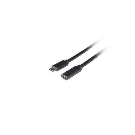 Pikenduskaabel USB-C M/F 3.1 1.5m, must