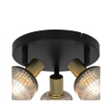 SPOT LIGHT ROUND SHADOW 3XE14 BL/GOLD