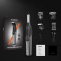 MAXGROOM M-319 multifunctional trimmer with replaceable tips - black