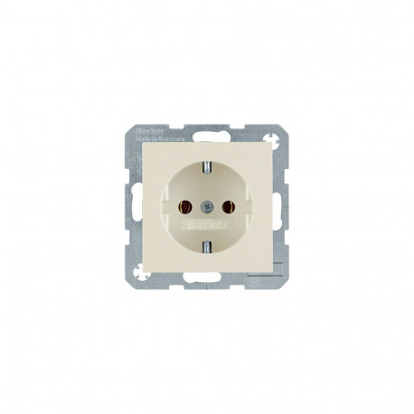 Berker pistikupesa 4743 89 82 läikiv, valge