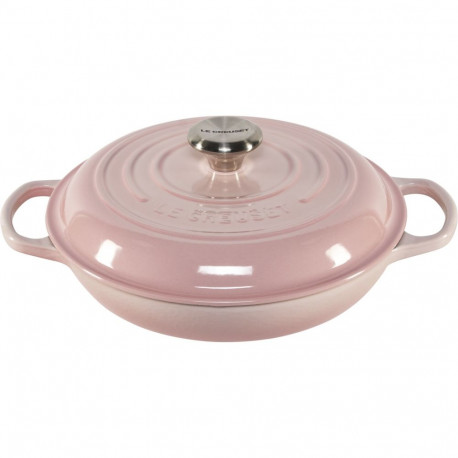Le Creuset Signature Cast Iron Gourmet 26 cm pink