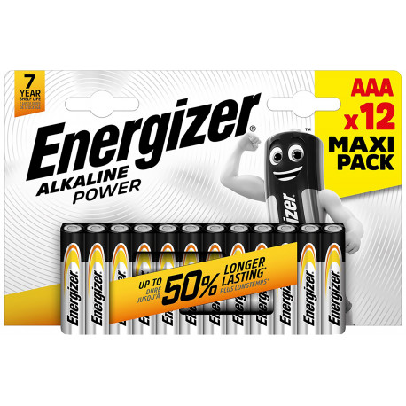 Energizer battery Alkaline Power AAA CHP12