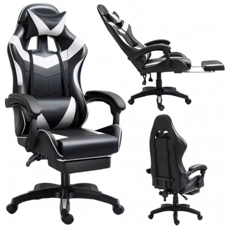 LEAN mänguritool jalatue ja patjadega, must-valge