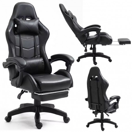 LEAN mänguritool pöörlev jalatoe ja patjadega, must