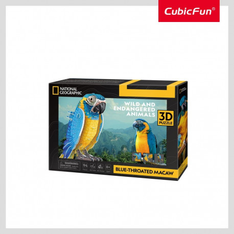 CUBICFUN NATIONAL GEOGRAPHIC 3D puzzle Blue-Throated Macaws