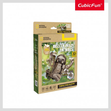 CUBICFUN NATIONAL GEOGRAPHIC 3D puzzle Three-Toed Sloths