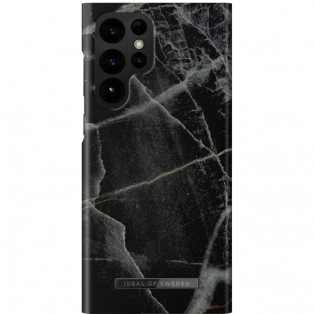 Mobiili tagakaas Ideal of Sweden Galaxy S22 Ultra Black Thunder Marble